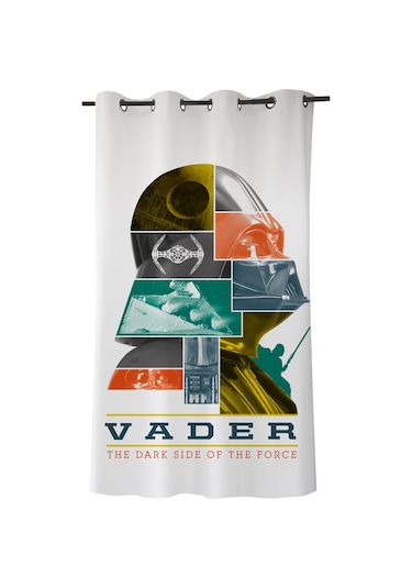 Lisanslı Star Wars Saten Tekli Hazır Fon Perde 000000001000048583 Çok Renkli