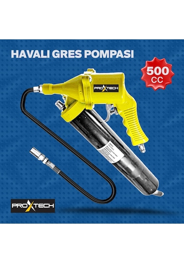 Yüksek Kalite Havalı Gres Yağ Tabancası 500cc  Büyük Boy  Hortum