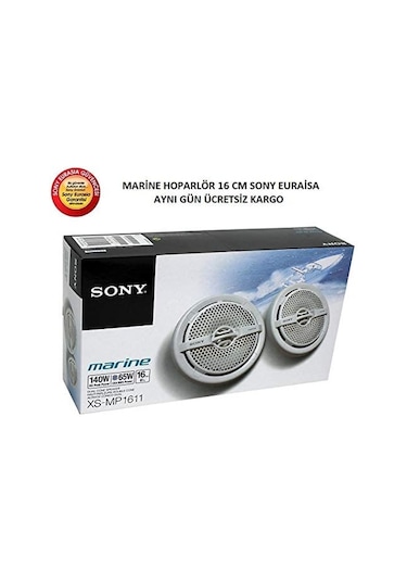 Sony  Xs-Mp1611  17  Cm  140  Watt  Marine  Hoparlör