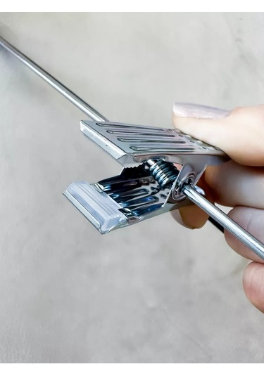 Homy Mood Pantolon Ve Giysiler İçin Kelepçeli Askılar 143648770 Beyaz