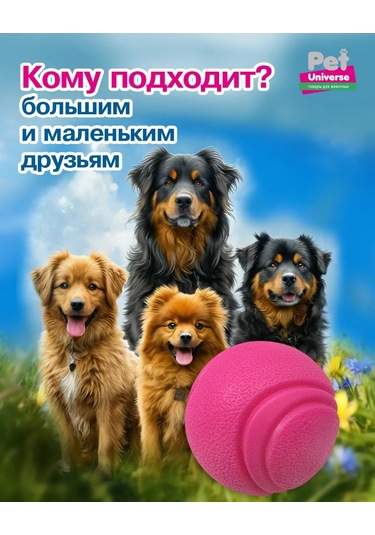 Pet Universe Köpekler İçin Dayanıklı Top Oyuncak 6 Cm 89 Gram Pu3052pk 198986249