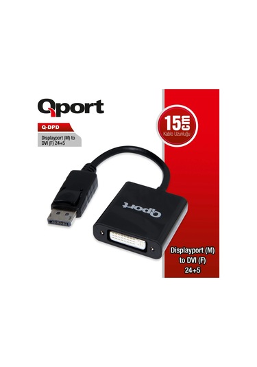 Qport Dısplay M To Dvı F 24+5 Çevirici Q-dpd