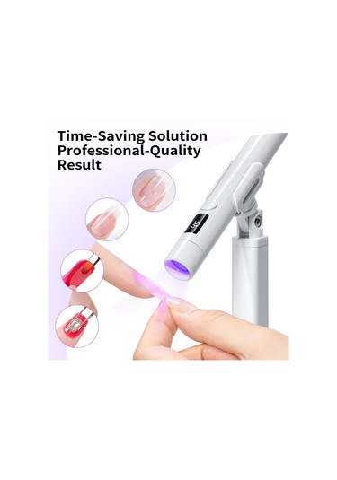 Shineyee 360 Dönebilen Şarjlı Taşınabilir Tırnak Kurutma Lambası Ve Stand Seti