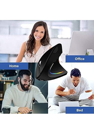 Geeksen Ergonomik Dikey Kablosuz Fare: Rahatlık Ve Verimlilik İçin Tasarlanmış 001