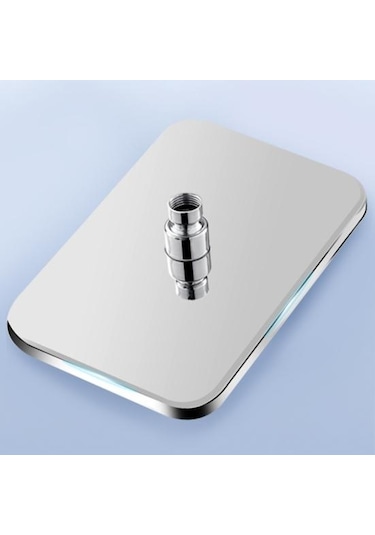 Siyah Yağmur Biçimli Duş Başlığı Yüksek Basınçlı Paslanmaz Çelik Yağış Duş Başlığı Büyük Şelale Banyo Kare Duş Başlığı Duş Severler İçin Siyah