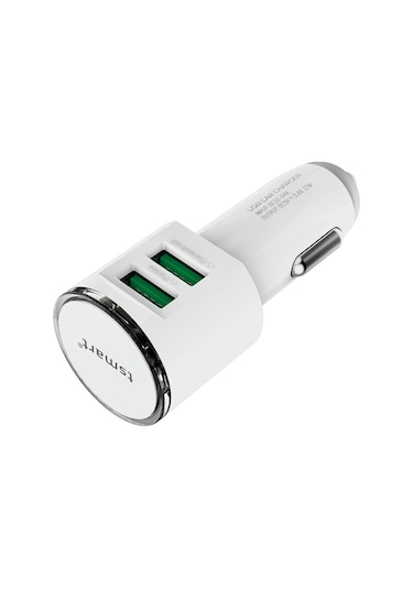 Tsmart Android Şarj Kablolu 3.4A Araç Şarj Cihazı Tsa12