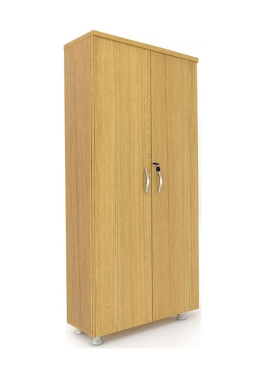 Modüler Dünyası Tam Kapak Kitaplık Dosya Dolabı Teak - 80X38X188 Teak