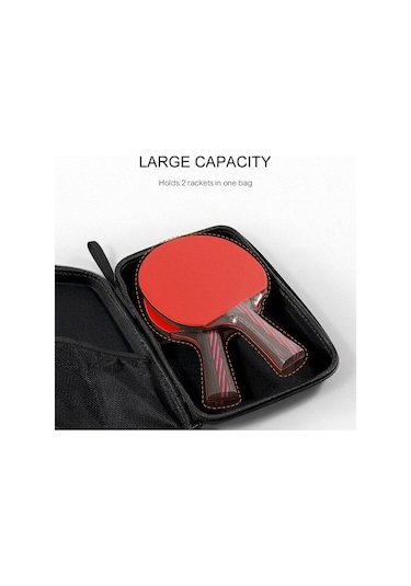 Masa Tenisi Raket Kapağı Eva Kapak 290x195x50mm Masa Tenisi Raket Kapağı Masa Tenisi Raketi Çanta Su Geçirmez Kürek Kılıfı Parçası Siyah