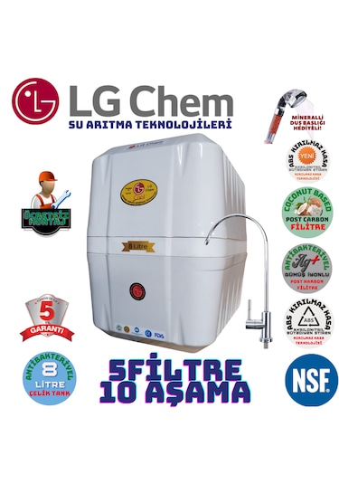Lg Chem Cool Byz Montaj Dahil 8lt 5fl 10 Aşama Su Arıtma Cihazı