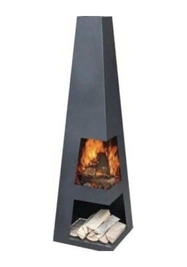 Vie Piramit Bahçe Şömine / Mangal Mavi