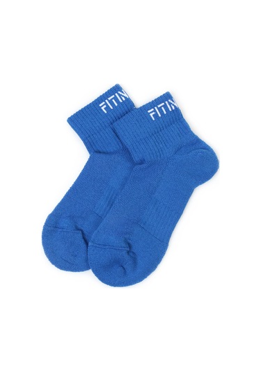 Premium Performance Quarter Mavi Unisex Spor Çorap Mavi