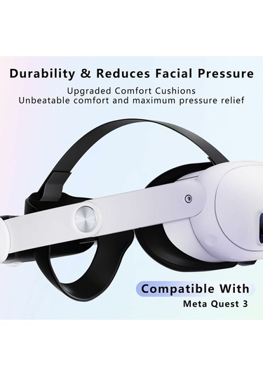 Saqico Meta Quest 3 İçin Ayarlanabilir Kafa Bandı - Sadece Aksesu