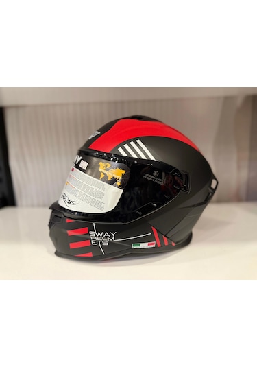 Sway Sw 867 Blade Full Face Kapalı Kask Kırmızı - Siyah