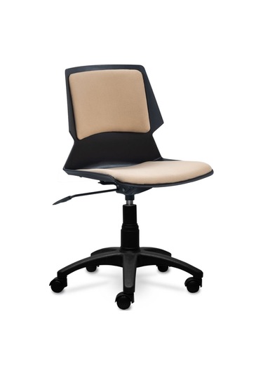 Ofiscombin Ayarlı Tekerlekli Çalışma Koltuğu Krem Kumaş 00047499411