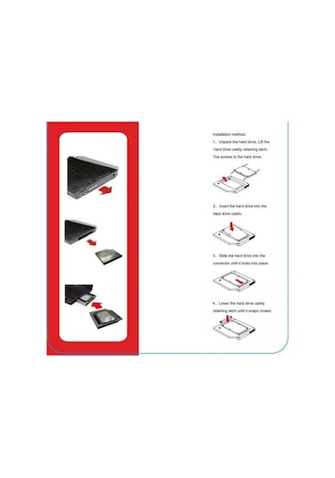 Maxgo Ssd Caddy Notebook Dvd Kutu Sata Laptop Disk Hdd Kızak 9.5 12.7 MM