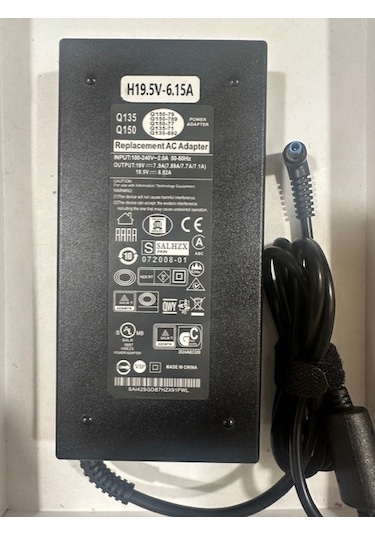 19.5 Volt 6.15 Amper Hp Uyumlu Notebook Adaptör 120 Watt 4.5 Mm 3.0 Mm Notebook Adaptör