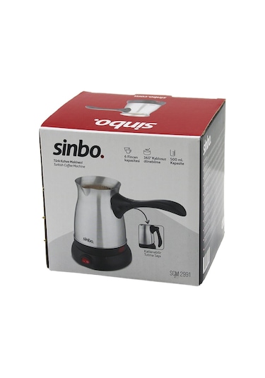 Çelik Elektrikli Cezve Türk Kahve Makinesi - 6fincan 500ml 360 De