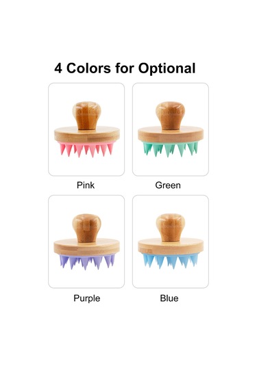 Singree Saç Bakımı Silikon Şampuan Fırçası - Yeşil Renk, Model 1776, Dergi Ve Temizleme İşlevi İşlem Görmemiş