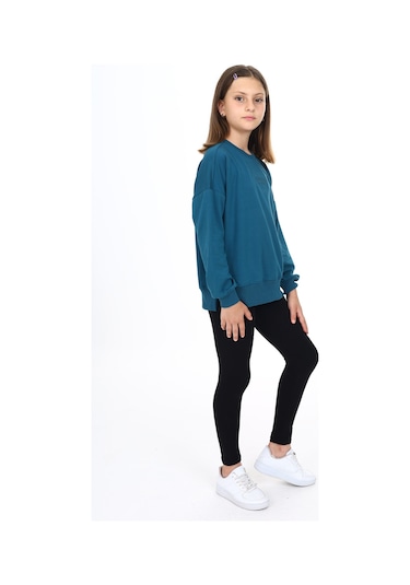 Toontoy Kız Çocuk Baskılı Tayt Fuşya