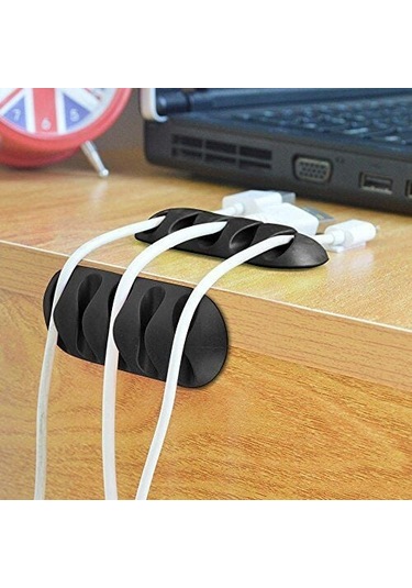 Kablo Kanalı 5 Kanallı Tutucu - 3 Adet Evv-elex00000039