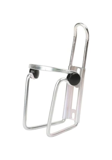 Bisiklet Su Şişe Kafesi Ağır Hizmet Tipi Alüminyum Alaşımlı Evrensel Mtb Bisiklet Bisiklet Su Bardağı Tutucu Depolama Rafı Bisiklet Aksesuarları Gümüş