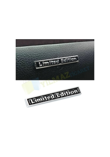 Limited Edition Torpido Bagaj Logo Amblem 3D Metal Paslanmaz Siyah