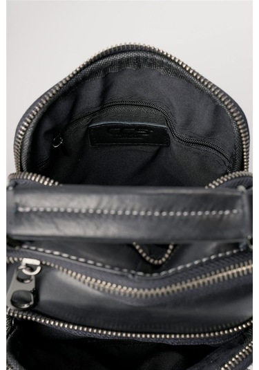 Ççs 31603 Hakiki Deri Askılı Çanta Siyah