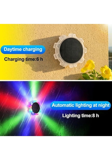 Cbtx Dsl188 2 Adet Hareket Sensörlü Güneş Enerjili Bahçe Zemin Işığı, Rgb Işıklı Diğer