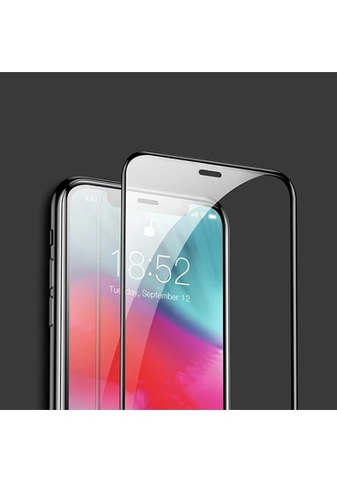 Baseus İphone 11 Pro 3d Full Kaplama Kırılmaz Cam Koruyucu Tempered Glass Screen Protector- 5775