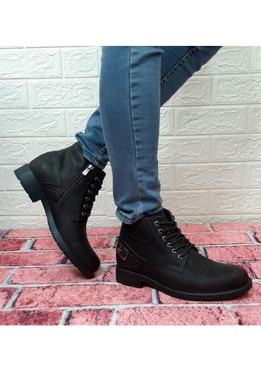 Voyager 4327 Bağacaklı Fermuarlı Aksesuarlı Hakiki Deri Erkek Bot