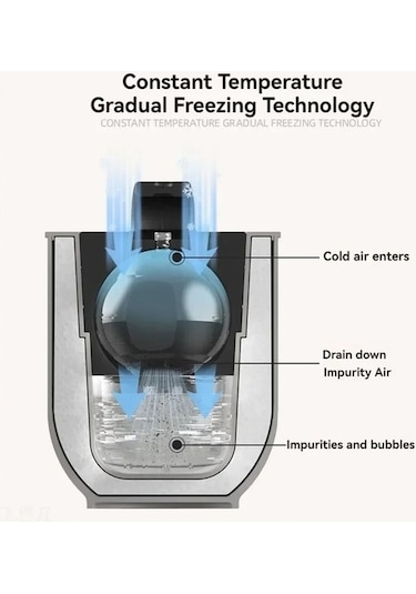 Flybuy Gıda Beyaz Temizle Viski Buz Topu Kalıp Kabarcık İzleri Yok Beyaz