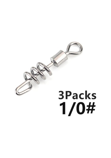 Novahub 3 Adet/5 Adet Pike Balıkçılık Aksesuarları Konnektör Pimi Rulman Döner Paslanmaz Çelik Karabina Yem Döner Mücadele 1/0-3pcs 1/0-3pcs