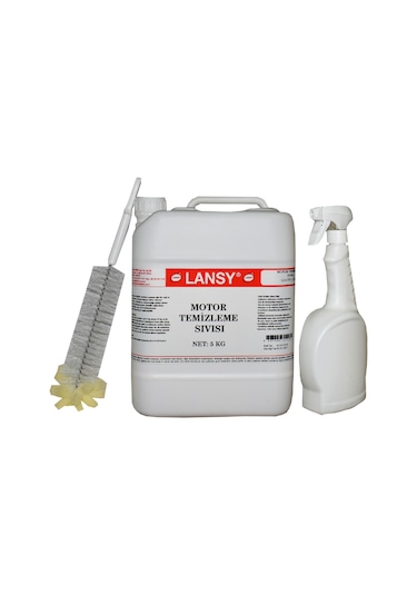 Lansy Motor Temizleme Sıvısı 5 Kg + Sprey ve Fırça