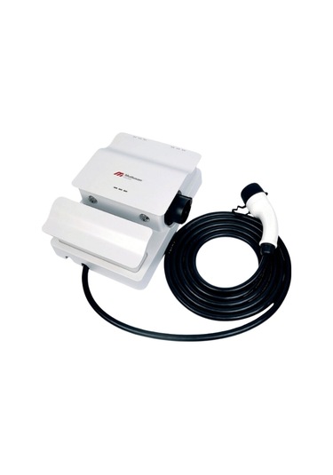Mutlusan 7Kw 230V Girişli Monofaze Elektrikli Araç Şarj İstasyonu Kablolu Rfid Kart Okuyuculu