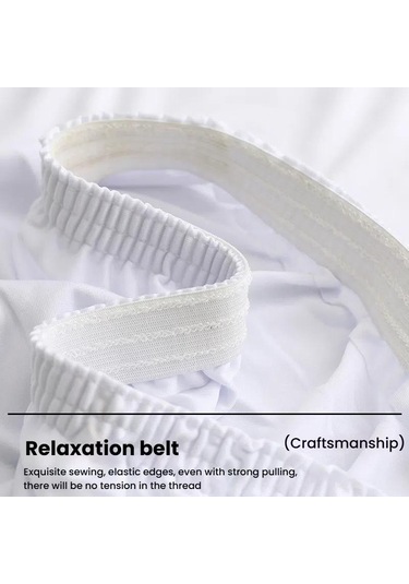 Sones Elastik Spandex Masa Örtüsü Otel Düğün Dekoru Düz Renk Kokteyl Yuvarlak Tabanlı Bar Örtüsü, Boyut: 80 Cm Yuvarlak Beyaz Beyaz