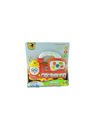 Oyuncak Lokomotif Piyano Işıklı Sesli 30 Cm
