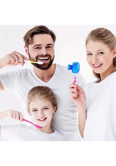 Fochsia Yeşil Hızlı Açılır Diş Fırçası Kılıfı Seyahat Ve Ev Kullanımı İçin Taşınabilir Hijyen Kutusu