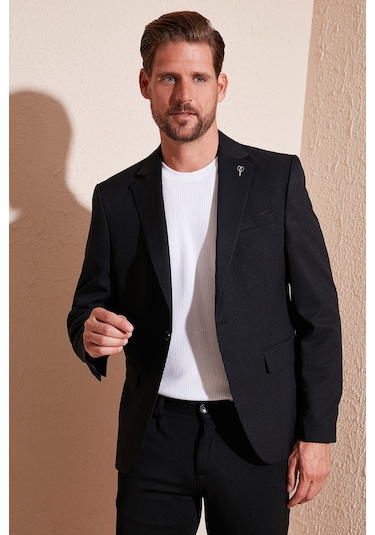 Buratti 535638816 Nipoye Erkek Ceket Siyah