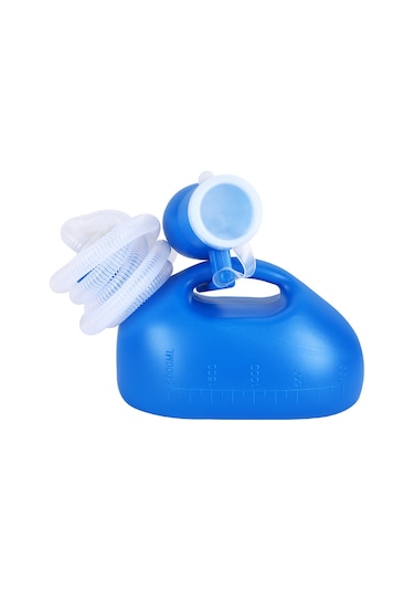 Yunboo Erkekler İçin 2000ml Plastik Idrar Kuşu - Araçta Kullanım, Gece Kullanıma Uygun, Ölçü Çizgili, Kapaklı Ve 1.6m Borulu Tüp