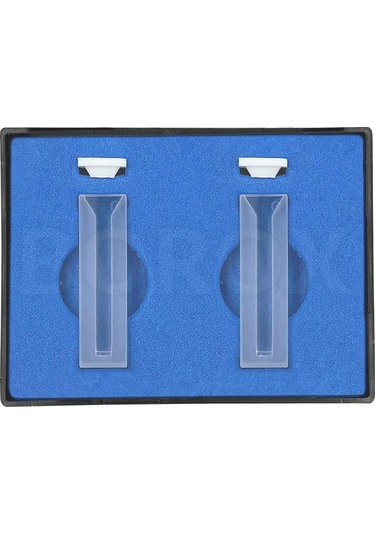 Borox Kuvars Spektrofotometre Küveti - Semi Mikro 1.4 ML Kapaklı - 2 Adet Kutu