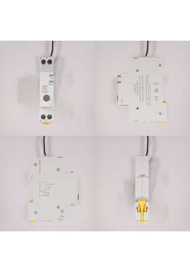 Yifomall Zigbee Akıllı Devre Kesici 63a - Gerçek Zamanlı Elektrik İzleme, Uyarı Ayarları, App Ve Alexa Kontrolü, Ateş Engelleme V0 Beyaz