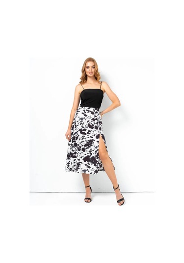 A.malika Kadın Yazlık Uzun Lastikli Etek 446361219 Siyah