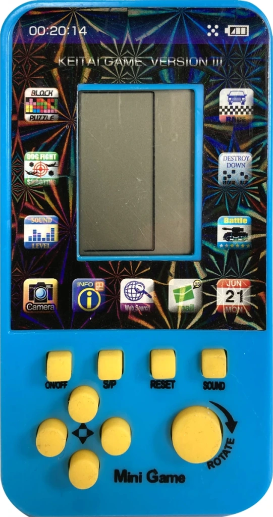 Tetris Game Tetris Oyun Konsolu 158a Yeşil, Mavi