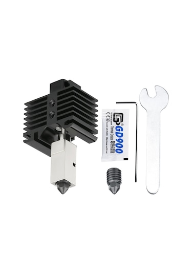 Kangvka Bambu Lab X1/p1p İçin Alüminyum-hardened Çelik Nozzle, 300 C Isıtma, 0.4mm Ekstruder Upgrade Seti