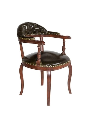 Majesta Classic Ahşap Sandalye Ceviz - Sİyah