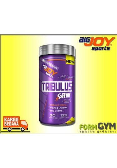 Bigjoy Tribulus Grw 120 Bitkisel Kapsül Arginine Taurine Zinc