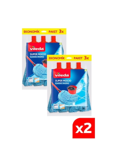 Vileda Supermocio Klasik Yedek Paspas 2 x 3'lü