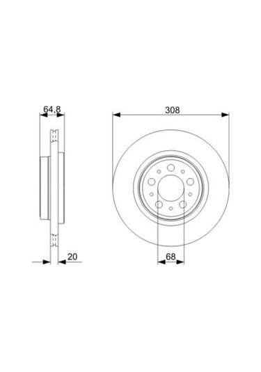 Volvo Xc90 2.4 D5 2003-2015 Bosch Arka Disk 2 Adet