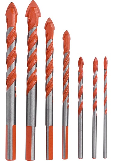 Maiyame Cam, Seramik, Ahşap Ve Plastik İçin 7'li Hızlı Çelik Merkez Matkap Ucu Seti 3mm-12mm - Kaymazsız Tutma Ve Sıkıcı Delme