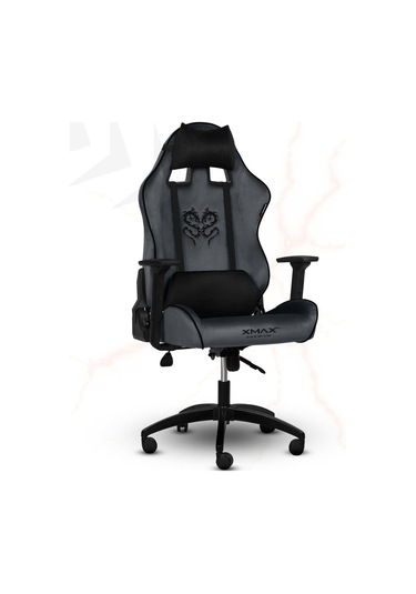 Rio Balerion Koyu Plaza Grisi Kadife Terletmez Kumaş Gaming Oyuncu Koltuğu-3 Gri